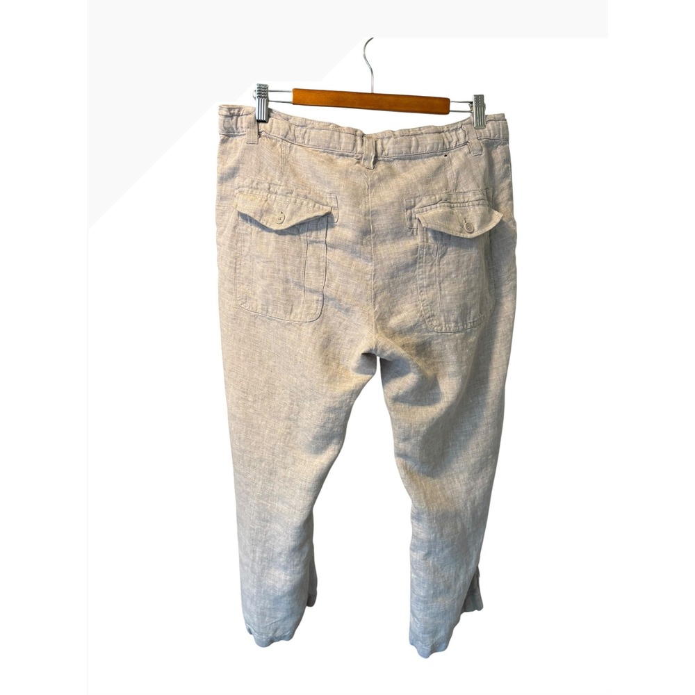 H&M 100% Linen Pull on Pants. Size 36R (XL to XXL). Pockets. Coastal Chic. Beach - Picture 4 of 10